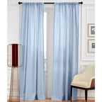 Washed Dusty Blue Curtains