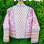 Handmade Cotton Quilted Jacket For Girls