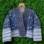 Handmade Cotton Quilted Jacket For Girls