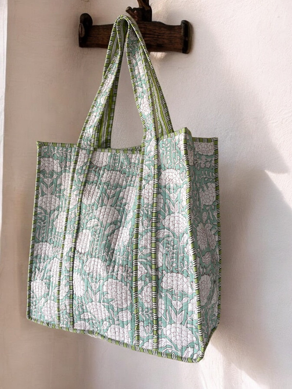 Bohemian Cotton Quilted tote Bag
