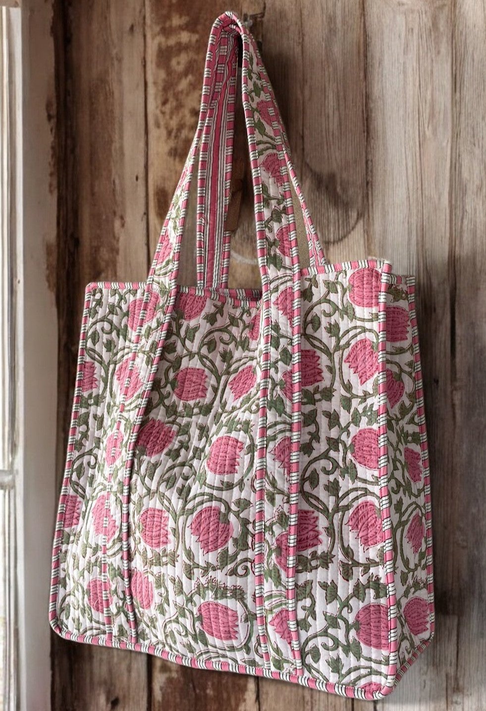 Hand Block Print Tote Bag,