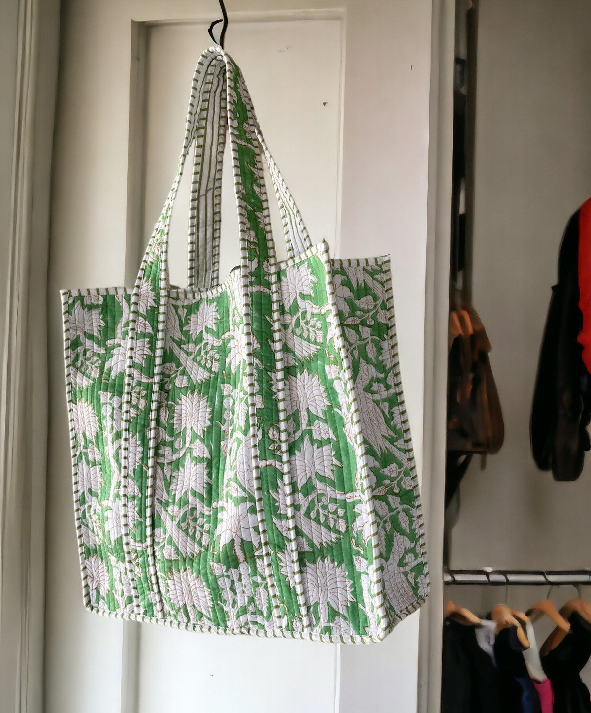 Cotton Grocery Tote Bag For Woman