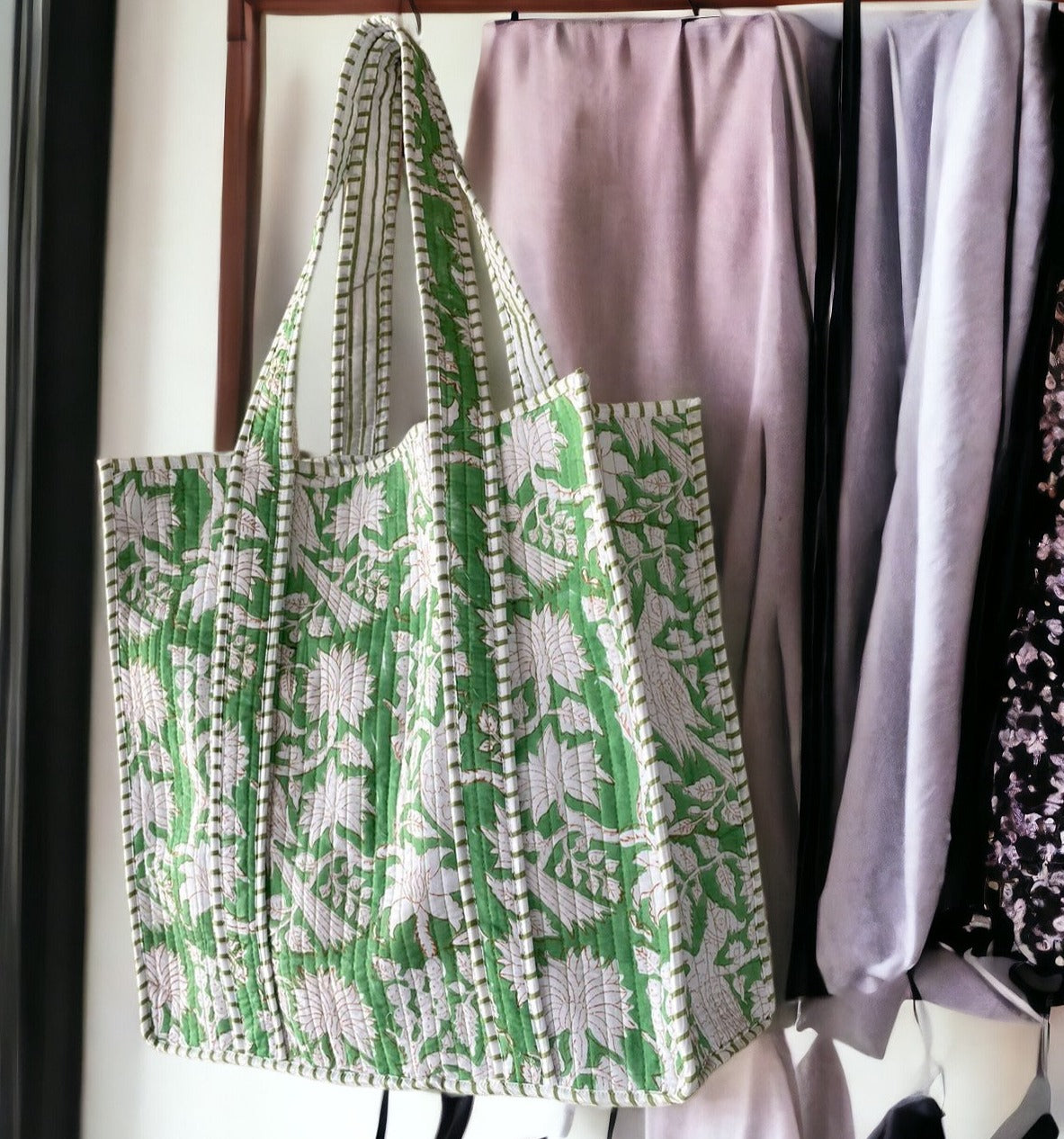 Cotton Grocery Tote Bag For Woman