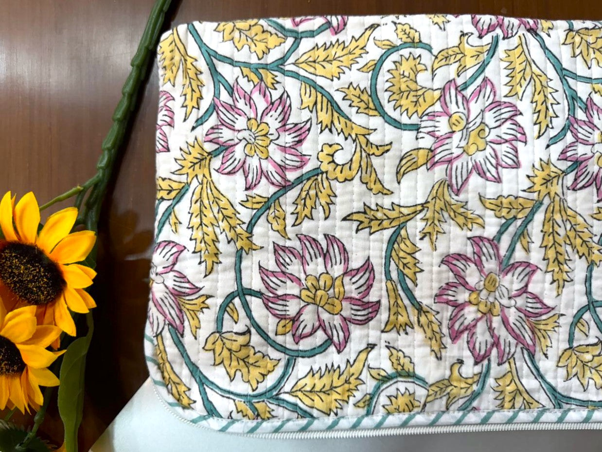 Vintage Quilted Laptop Bag
