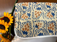 Indian Cotton Quilted Handmade Block Print Laptop Sleeve/Bag/Cover For ipad/Tablets