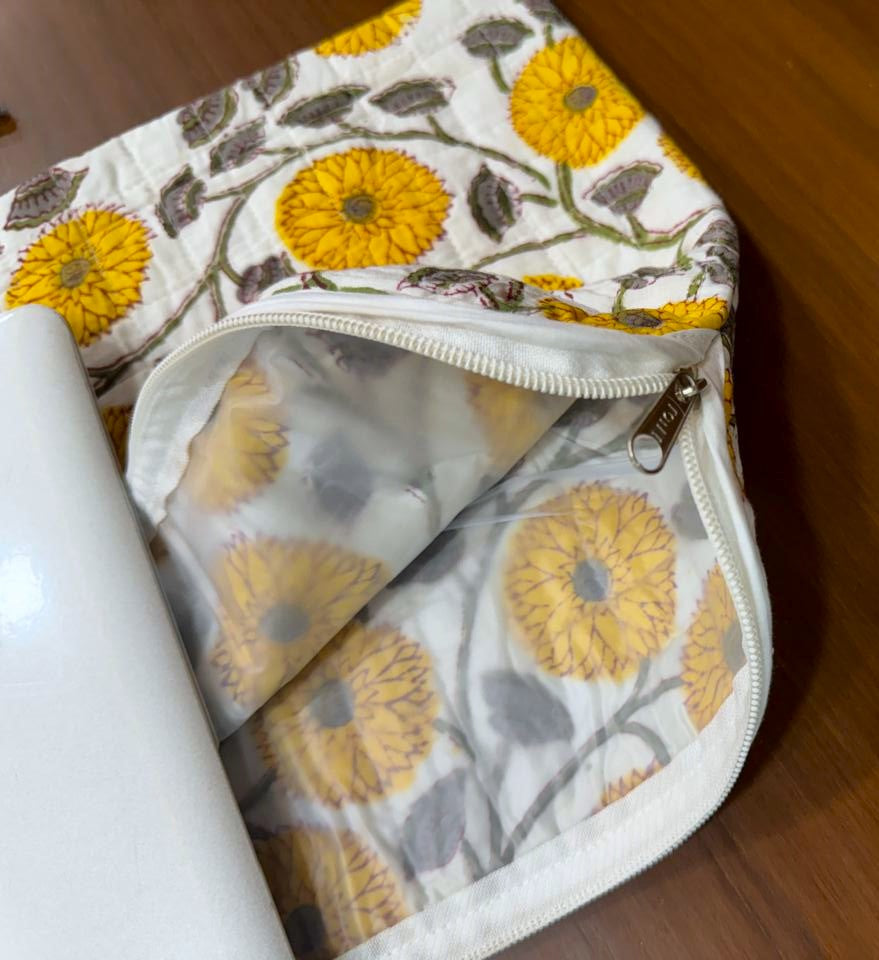 Handmade Quilted Laptop Cover For Sale