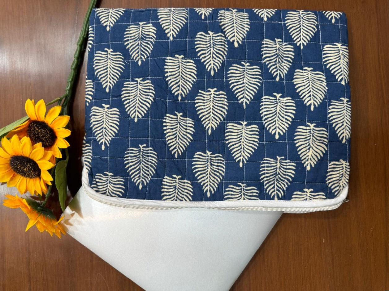 Quilted Cotton Laptop Sleeve