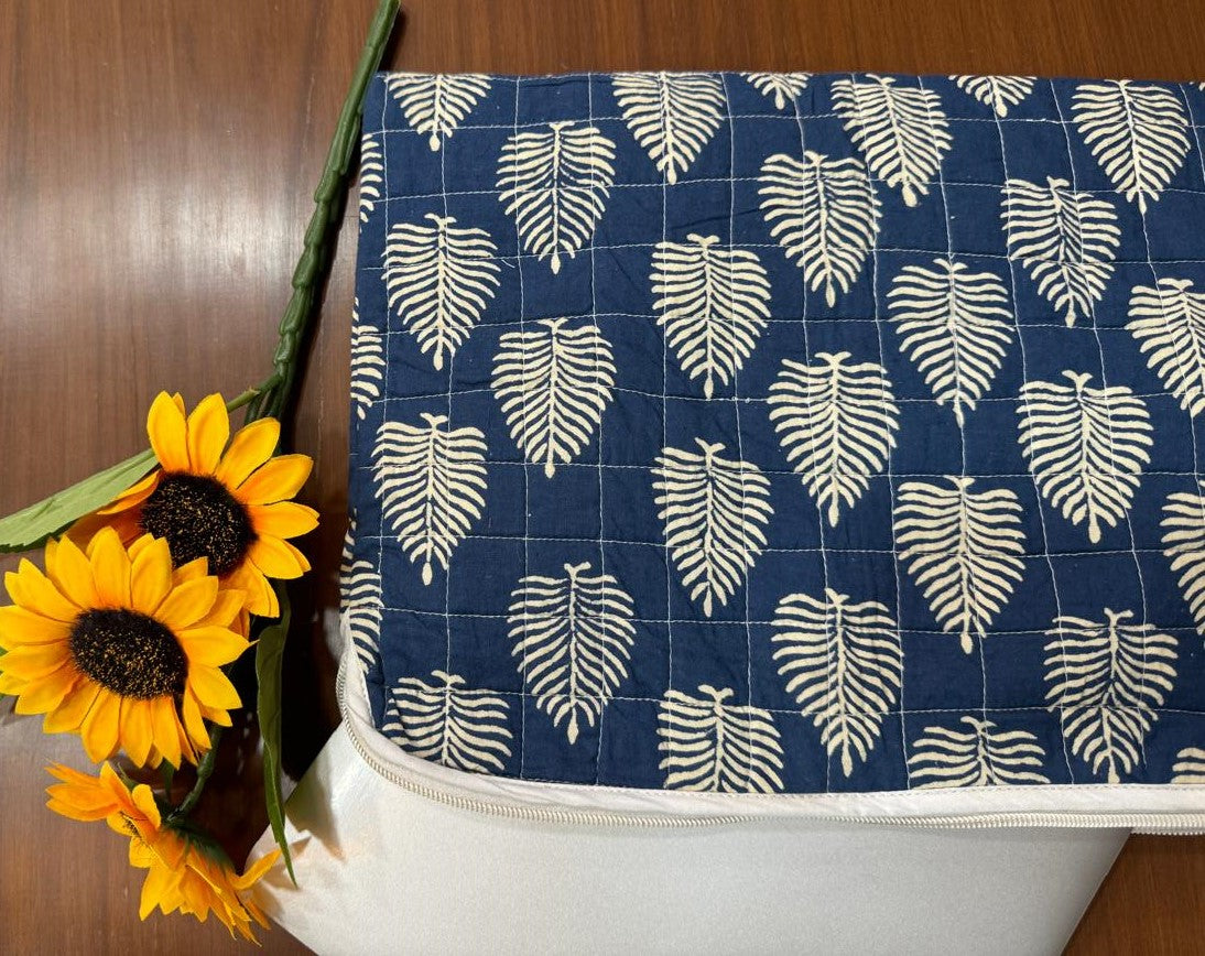 Quilted Cotton Laptop Sleeve