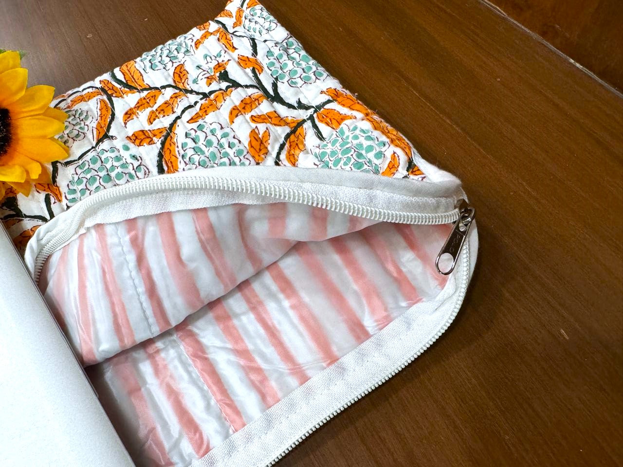 Hand Block Print Laptop BAg