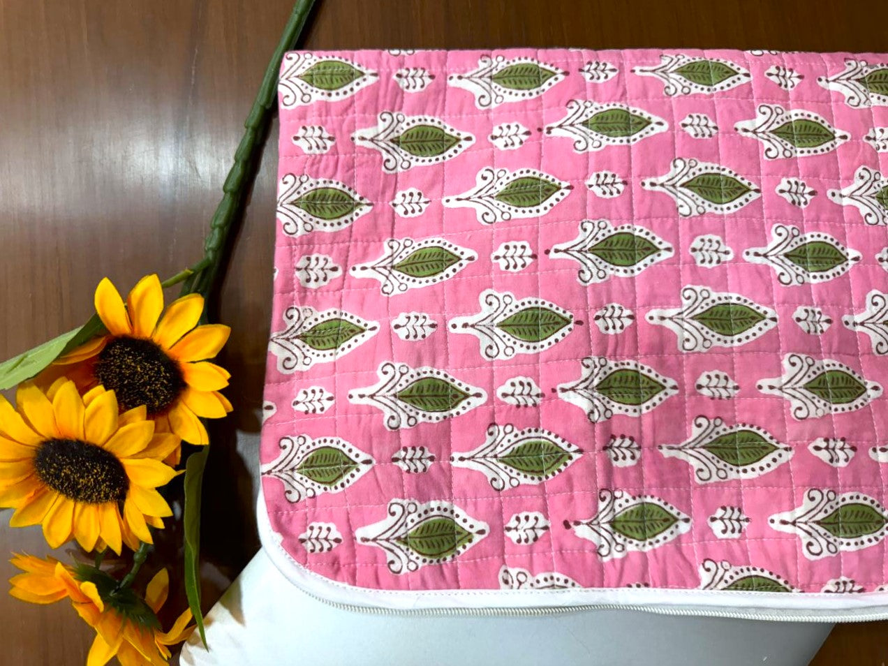 Floral Print Laptop Bag