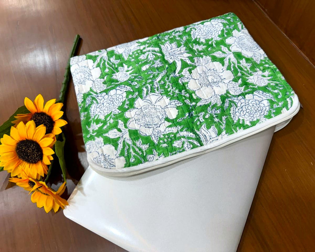 Cotton Quilted Laptop Sleeve