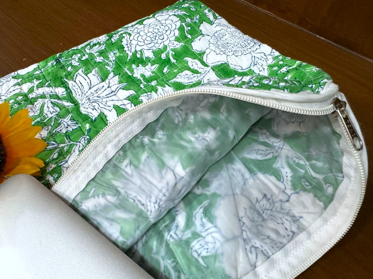 Cotton Quilted Laptop Sleeve