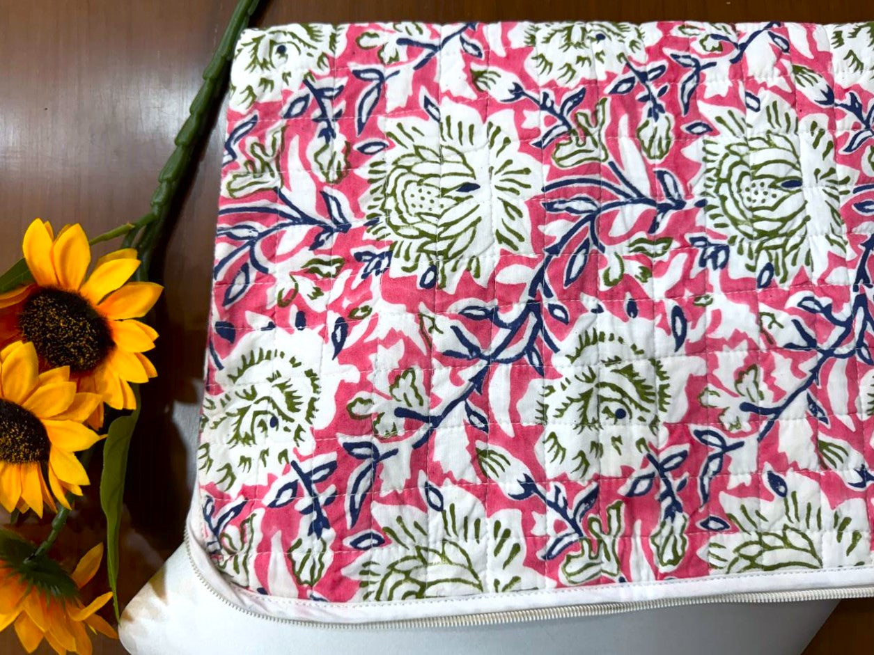 Quilted Vintage laptop sleeve