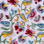 Cosmetic Block Print Travel Bag