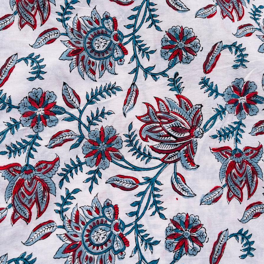 Cosmetic Block Print Bag