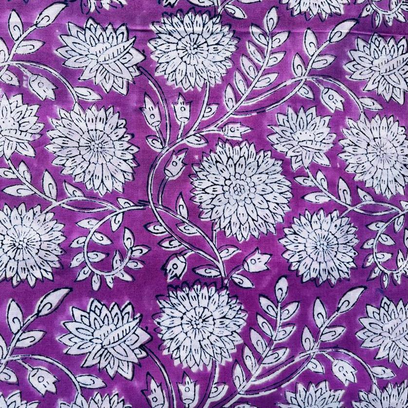 Cosmetic Block Print Bag