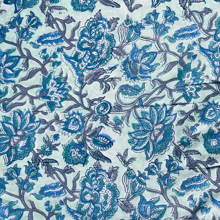 Cosmetic Block Print Bag