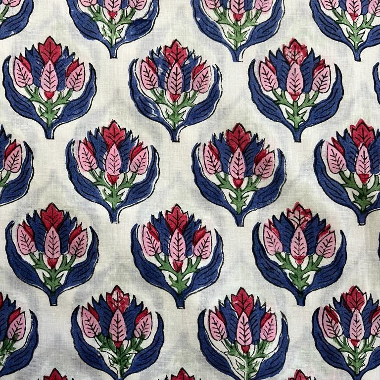 Block Print Cosmetic Bag