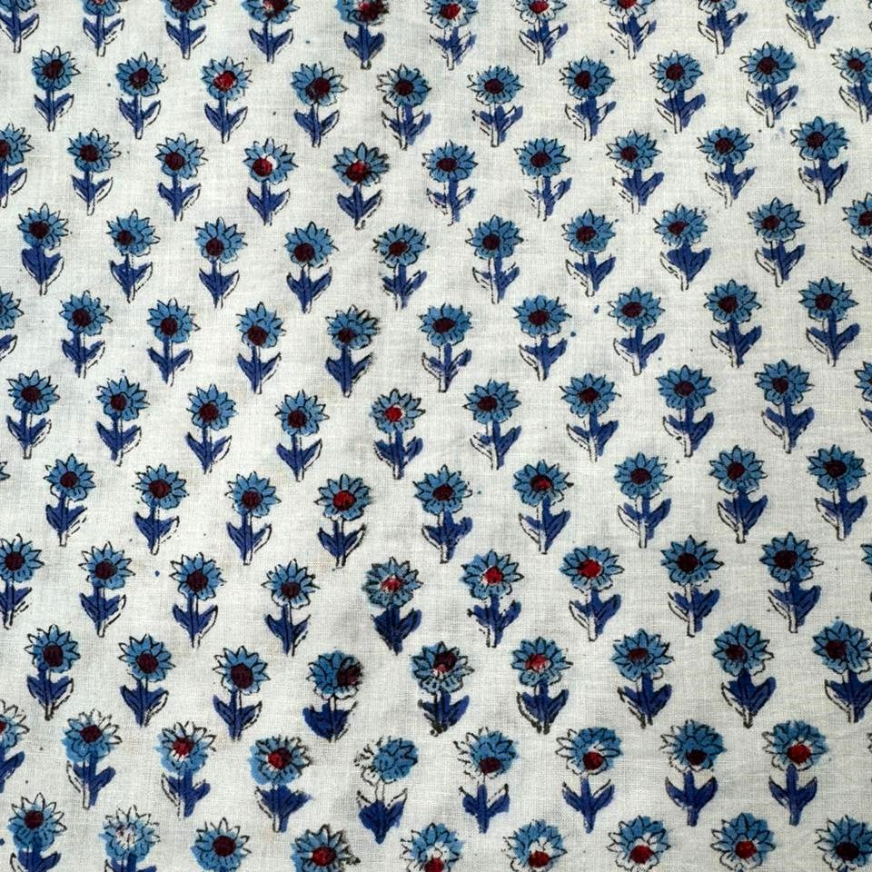 Hand Block Print Cosmetic Bag