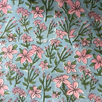 Cosmetic Block Print Travel Bag