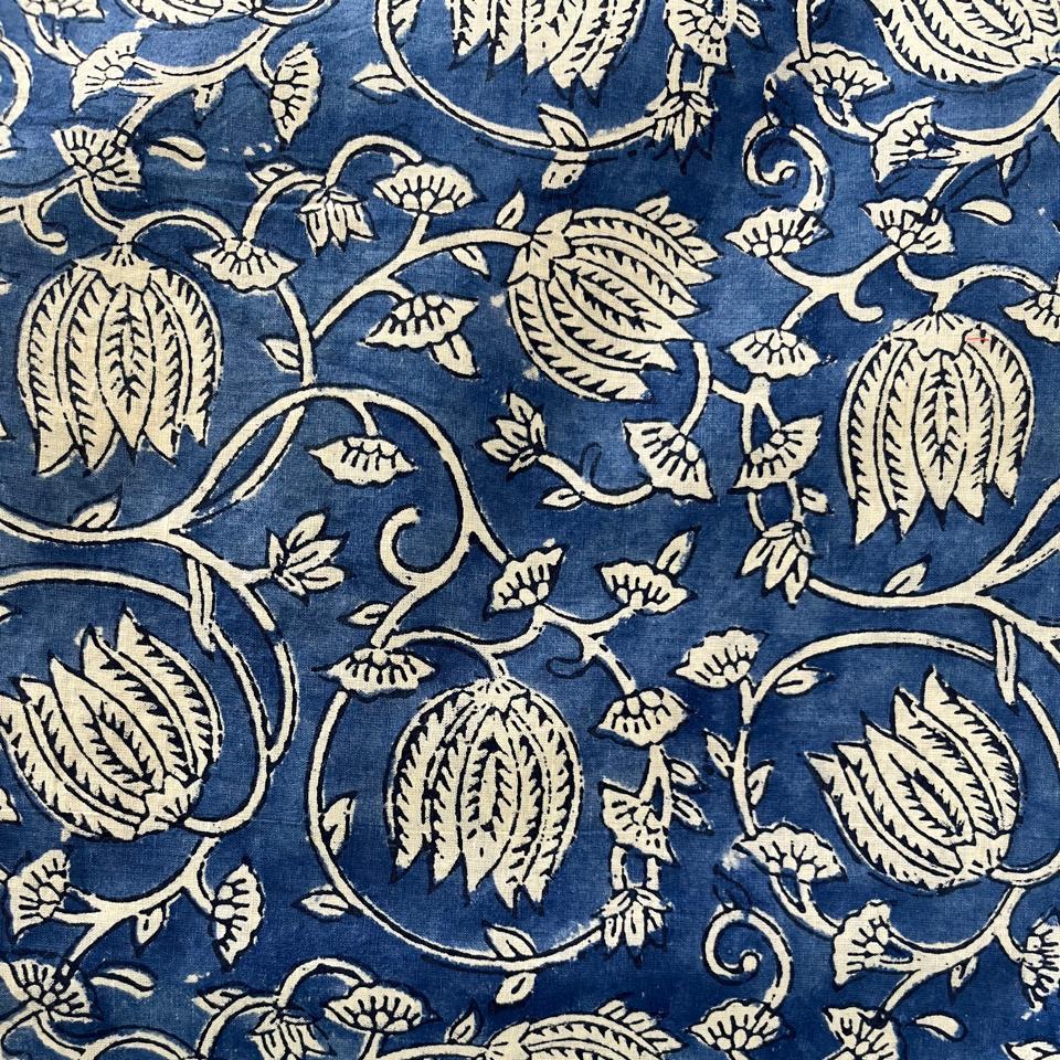 Cosmetic Block Print Bag