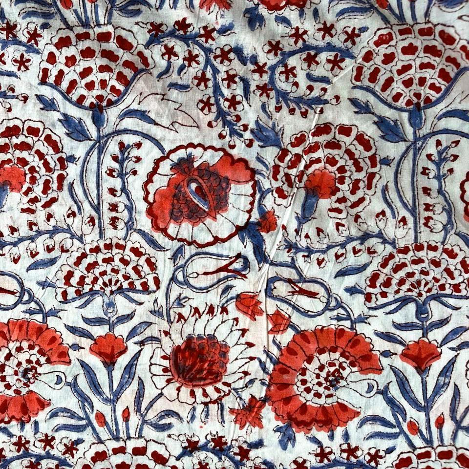 Block Print Cosmetic Bag