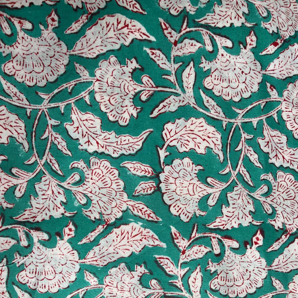 Block Print Cosmetic Bag