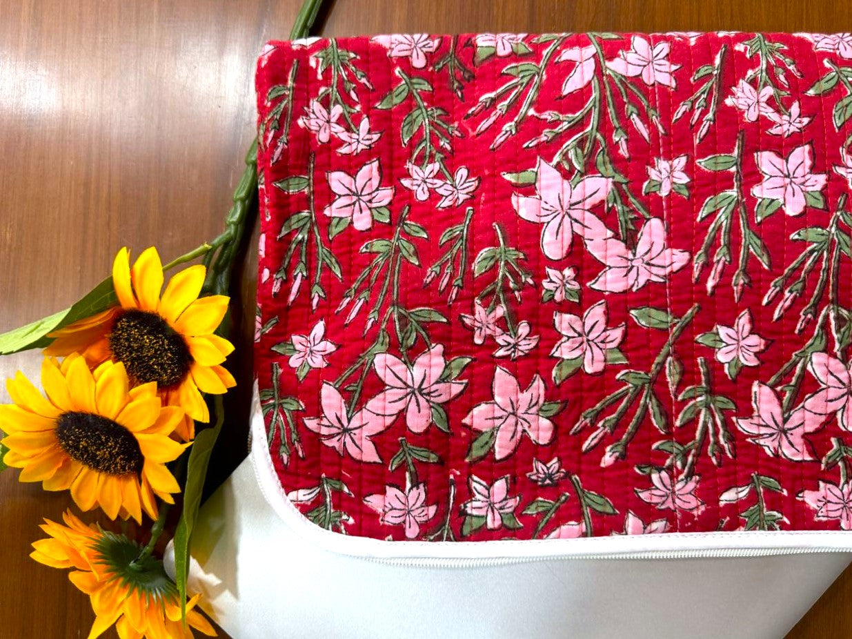 Floral iPad Bag/ Computer Cover
