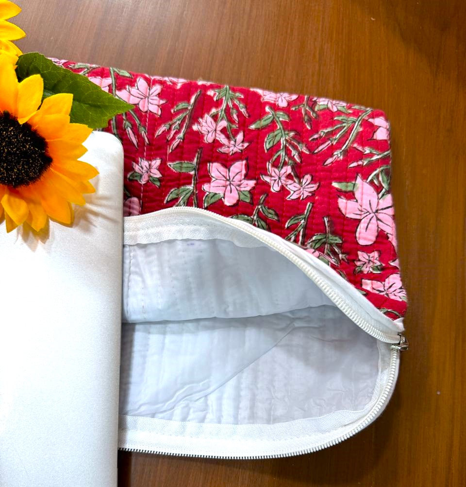 Floral iPad Bag/ Computer Cover