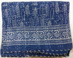 Blue Indigo Kantha quilt