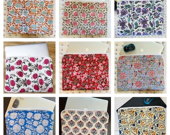 Block Print Laptop Sleeve