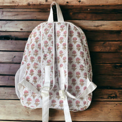Block Print Quilted Backpack